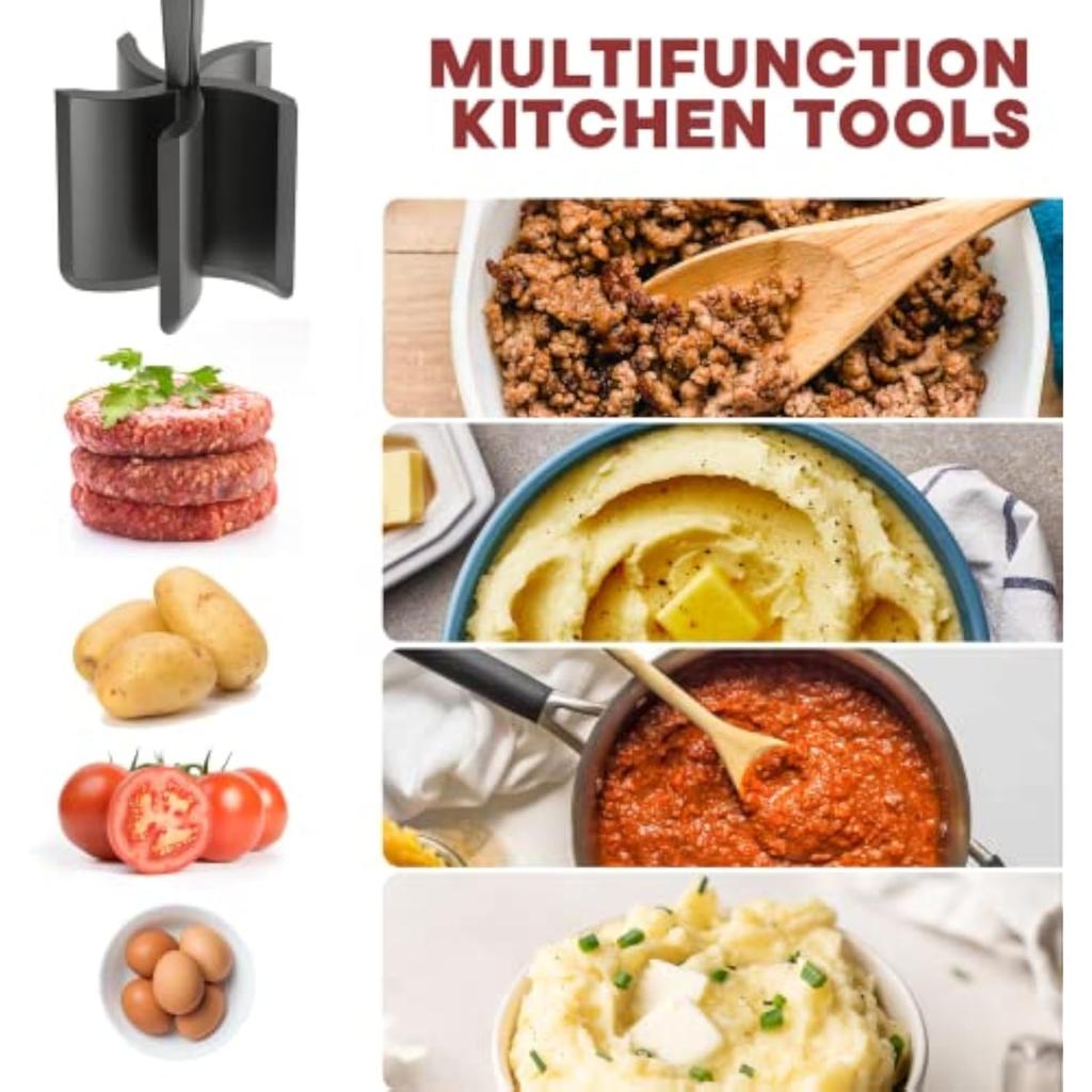 Cook Touch Hochtemperatur Hackfleischzerkleinerer Rindfleischstampfer Mischwerkzeug