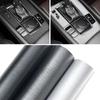 Pellicola per Car Wrapping Argento Alluminio Spazzolato Vinile Spazzolato per Auto Wrap Fai da Te Adesiva Autoadesivo per Auto Moto Computer Skin