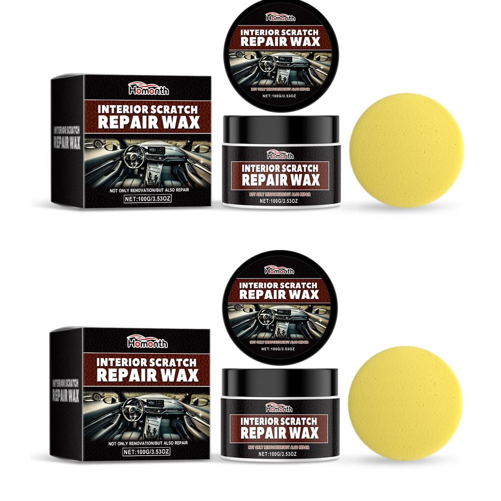 100G Car Interior Scratch Remover Polish Wax For Dashboard Plastic Trim Repair Restorer Detailing Cleaning Care