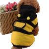 Creative Design Lovely Small Dog Bee Pattern Coat Apparel Halloween Cosplay Sweater Dog Hoodies Outfit Fleece Pet Dog Clothes