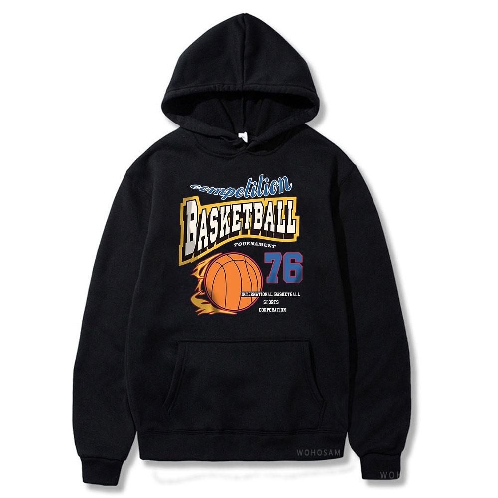 

Basketball Back Print American style Hoodies Hooded Pullover for Men Women Harajuku Y2k Hoody Comfortable Casual Sweatshirts 3XL