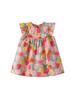 Baby Girl Dress, Summer Sweet Flower Ruffled Sleeve Children'S Sleeveless Clothes Suitable for 0-3 Years Old