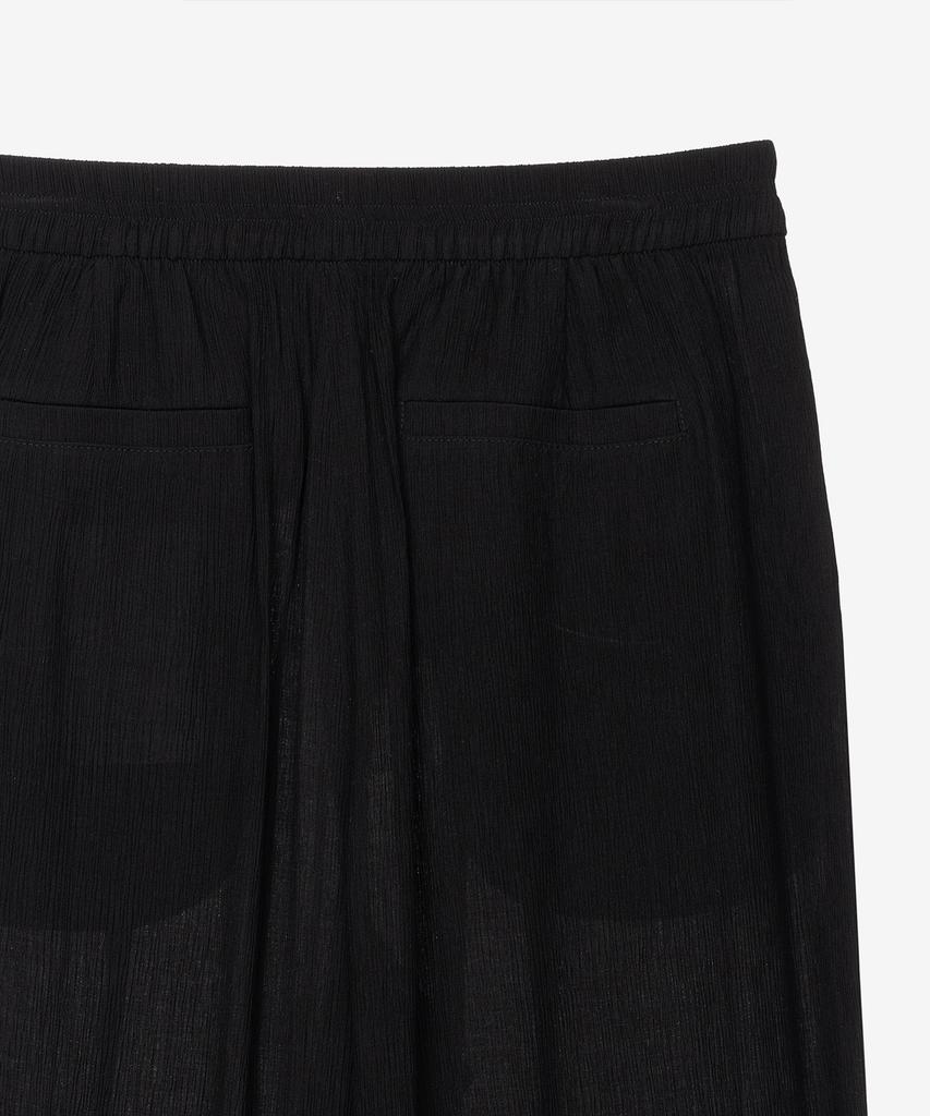 MIND BRIDGE WOMEN [W] Wide Pleated Fabric Full Elastic Waist Pants Mypt3216