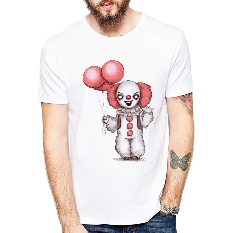 IT Movie T Shirt MEN Stephen King Print 2026 Summer Collection T-shirt men joker printed They All Float O Neck tshirt