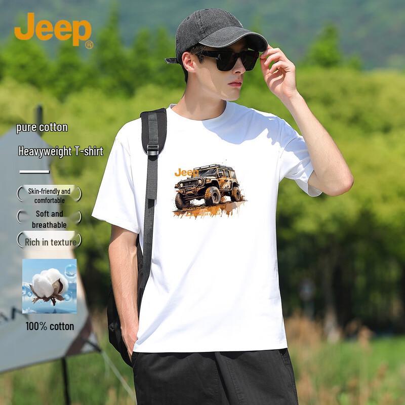 

JEEP Men s Casual Summer Short-Sleeve T-Shirt XL