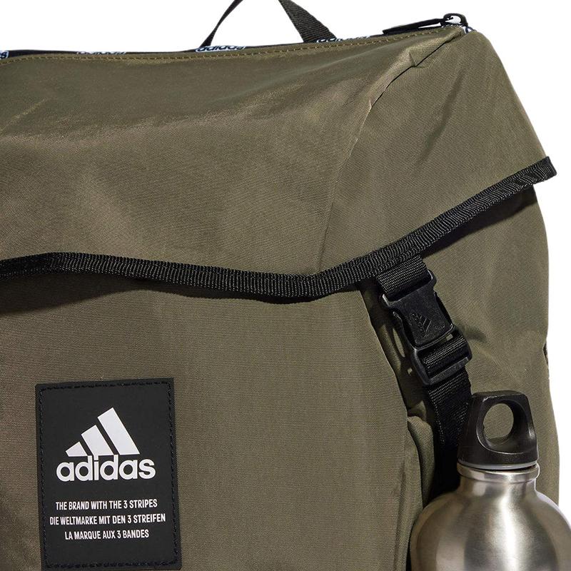 adidas Polyester & Nylon With Textile Backpack Unisex Army Green IL5748