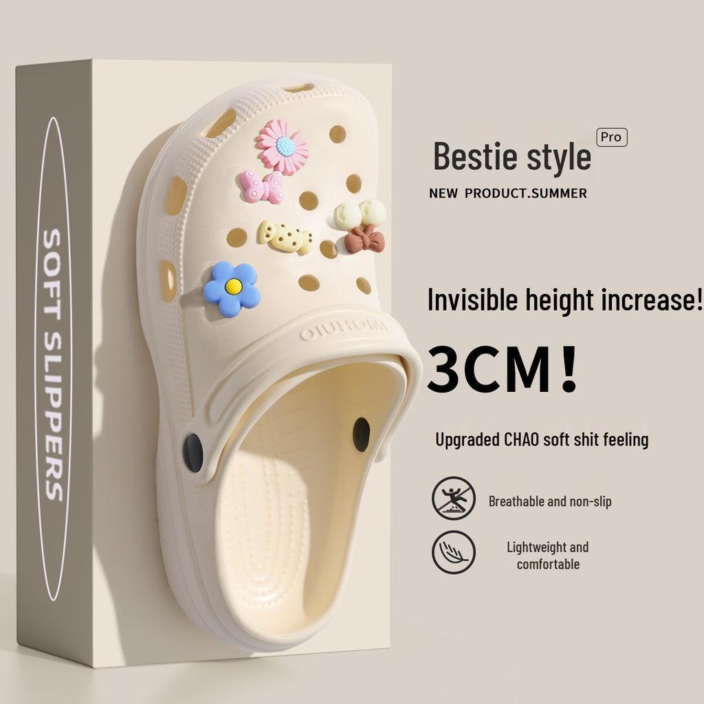EVA rutschfeste Strandclogs Hausschuhe für Damen und Herren - Sommer Outdoor Schuhe mit dicker Sohle