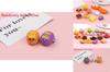 Bread Doughnut Emoji Toy Car With Pullback Function For Toddler Play And Parentchild Interaction