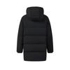Fila White Classic Fashion Simple Warm Goose Down Comfortable Versatile Mid-Length Down Jacket Men Outerwear Black F11M543916FBK