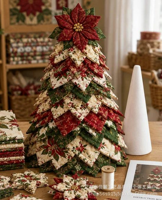 DIY gesteppter Weihnachtsbaum-Bausatz - Niedlich & Beliebt