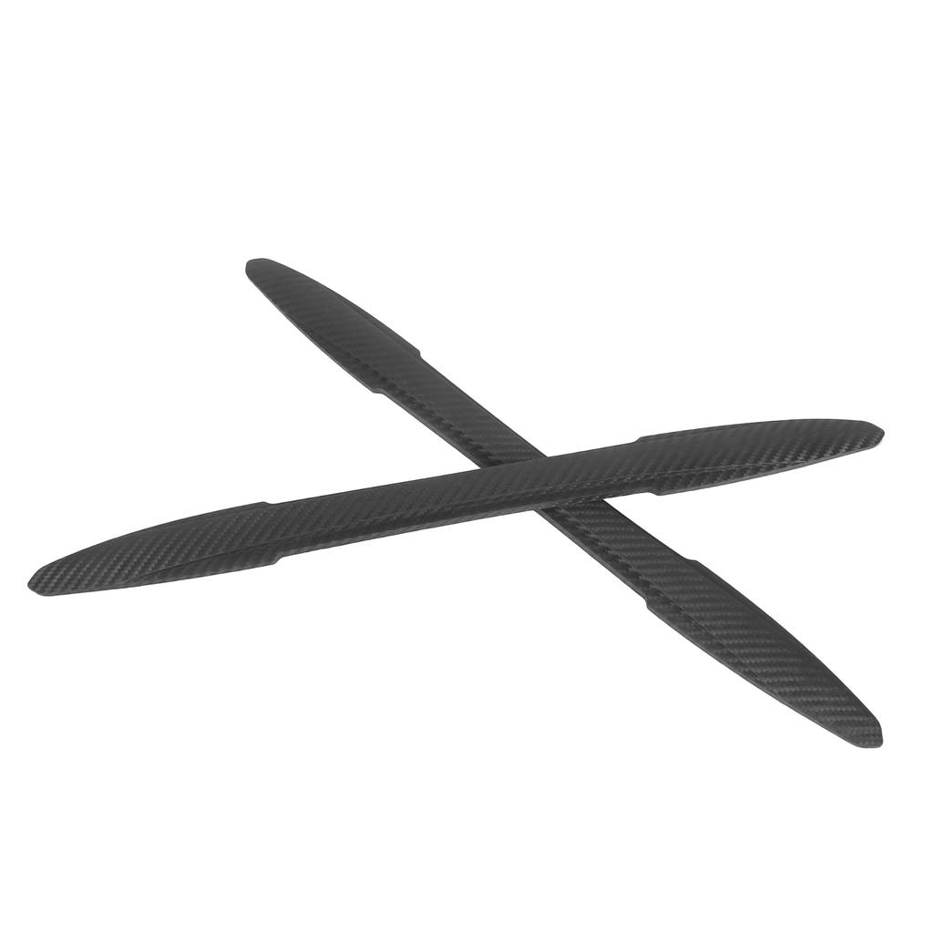 2pcs Car Front Bumper Protector Body Door Corner Strips Sticker Carbon Fiber Style Universal