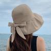 Summer Hat Women Sunhat Solid Color Folding Bucket Hat Outdoor Sunshade Beach Accessories Travel