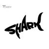 Fashion Shark Shape Letter Reflective PET Removable Sticker Decal Car Decoration