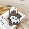 Cute Cartoon Dopamine Knit Crossbody Phone and Coin Bag
