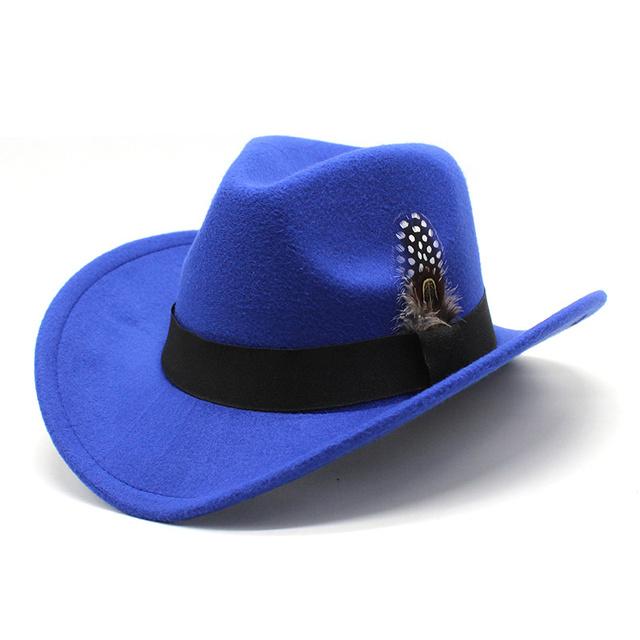 Klassischer Cowboyhut Für Damen & Herren - Retro Westernhut Mit Breiter Krempe