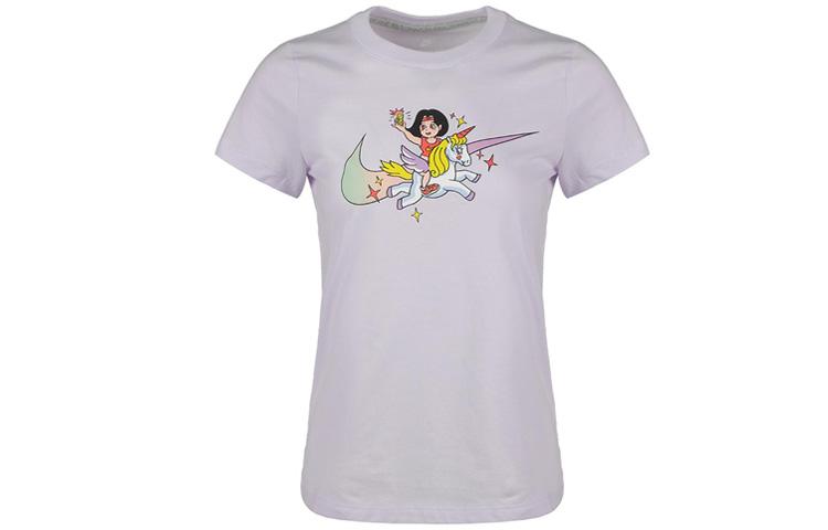 Nike Set in Sleeve T Shirt Women s Light Purple CW6758-571 M