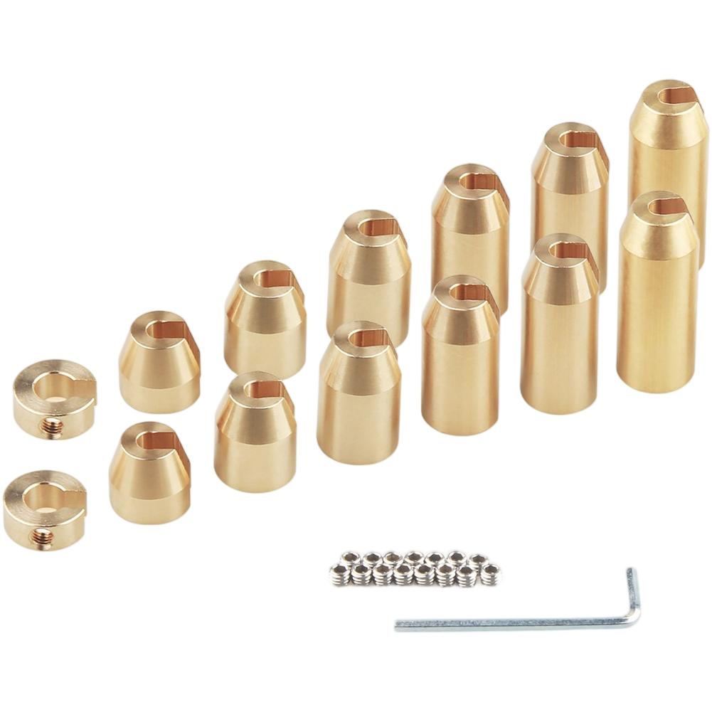 Poids d'équilibrage dynamiques pour roues à rayons de moto Adaptés aux rayons internes de 48 mm Alliage de laiton pour une performance de roue stable et précise