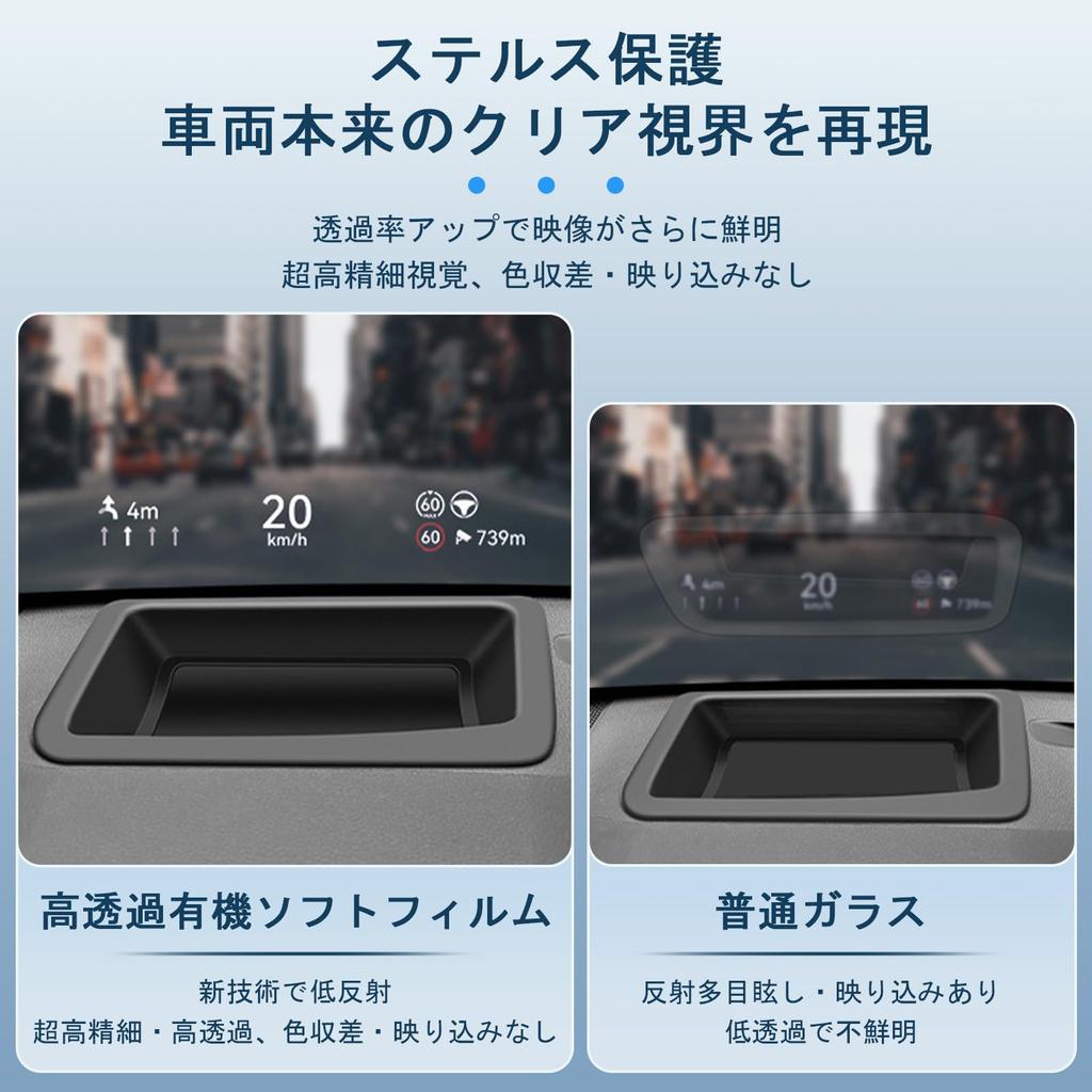 New Toyota Cruiser Film HUD Protective Cover Design Dustproof Cover Waterproof High Visibility Double Image Prevention Reflection Reduction High