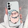 Casing For Samsung A16 A17 A15 A14 A13 A12 A10 A26 A25 A24 A23 A22 Phone Cover Cute Penguin Pattern Transparent Silicone Shell For Samsung Bumper Case