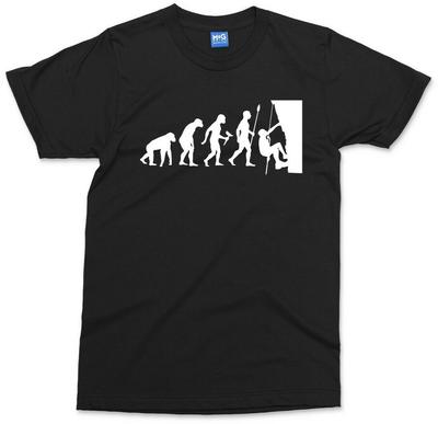Evolution Of Rock Climbing T-shirt Mountain Climb Tee Climber - Unisex Gift Top