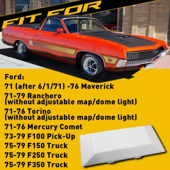 For Ford 75-79 F150 F250 F350 Truck Overhead Console Dome Light Lamp Lens Cover