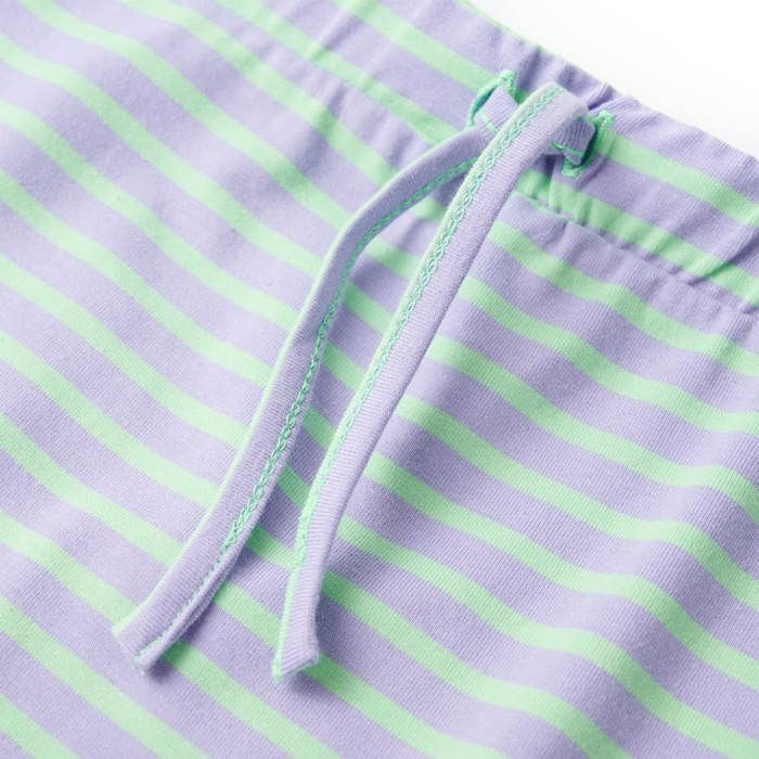 Children's Straight Skirt with Bright Mint Stripes 92/104/116/128/140