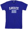 Threadrock Men's Greece Flag T Shirt Athens Greek Europe Pride