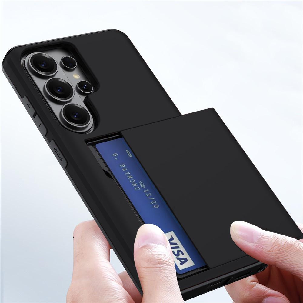Samsung Galaxy S26 Ultra Case, Sliding Card Holder, Black