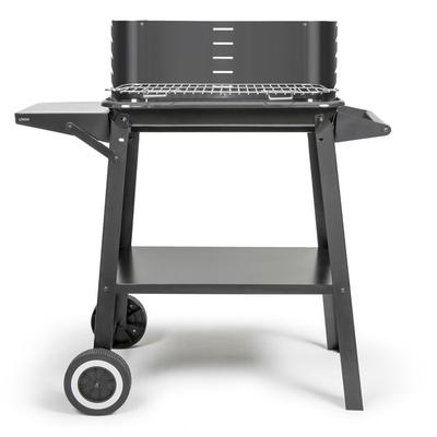 Charcoal Barbecue - LIVOO - DOC328 - Stainless Steel - Cooking Surface 48.5 X 28.8 Cm - Adjustable Height 70-84 Cm