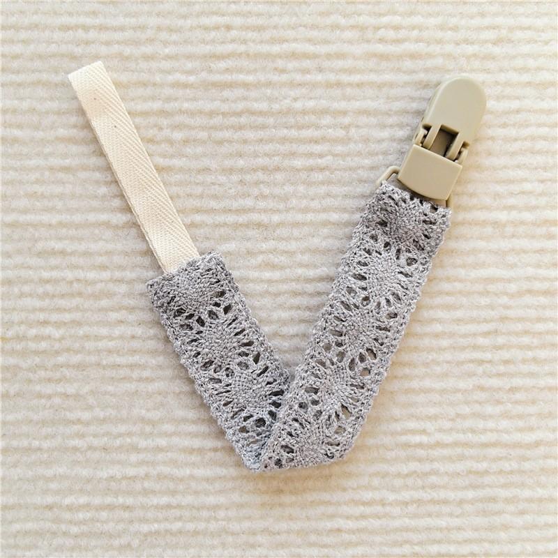 Infant Pacifier Clips Soft Lace Pacifier Chain Nipple Bracket Holder Ideal For Nipples Baby Toddler Toy Clip Infant Shower Gift Idea
