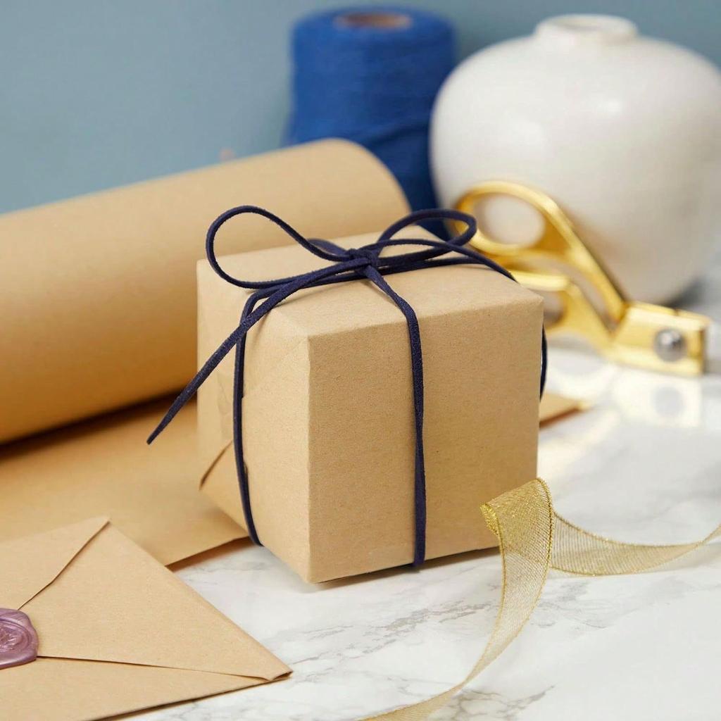 Rollo de Papel Kraft, 30 cm*3000 cm/12 x 1200 Pulg, Papel Marrón Liso para Envíos, Envoltura de Regalos, Tablón de Anuncios, Caballete (100 pies)