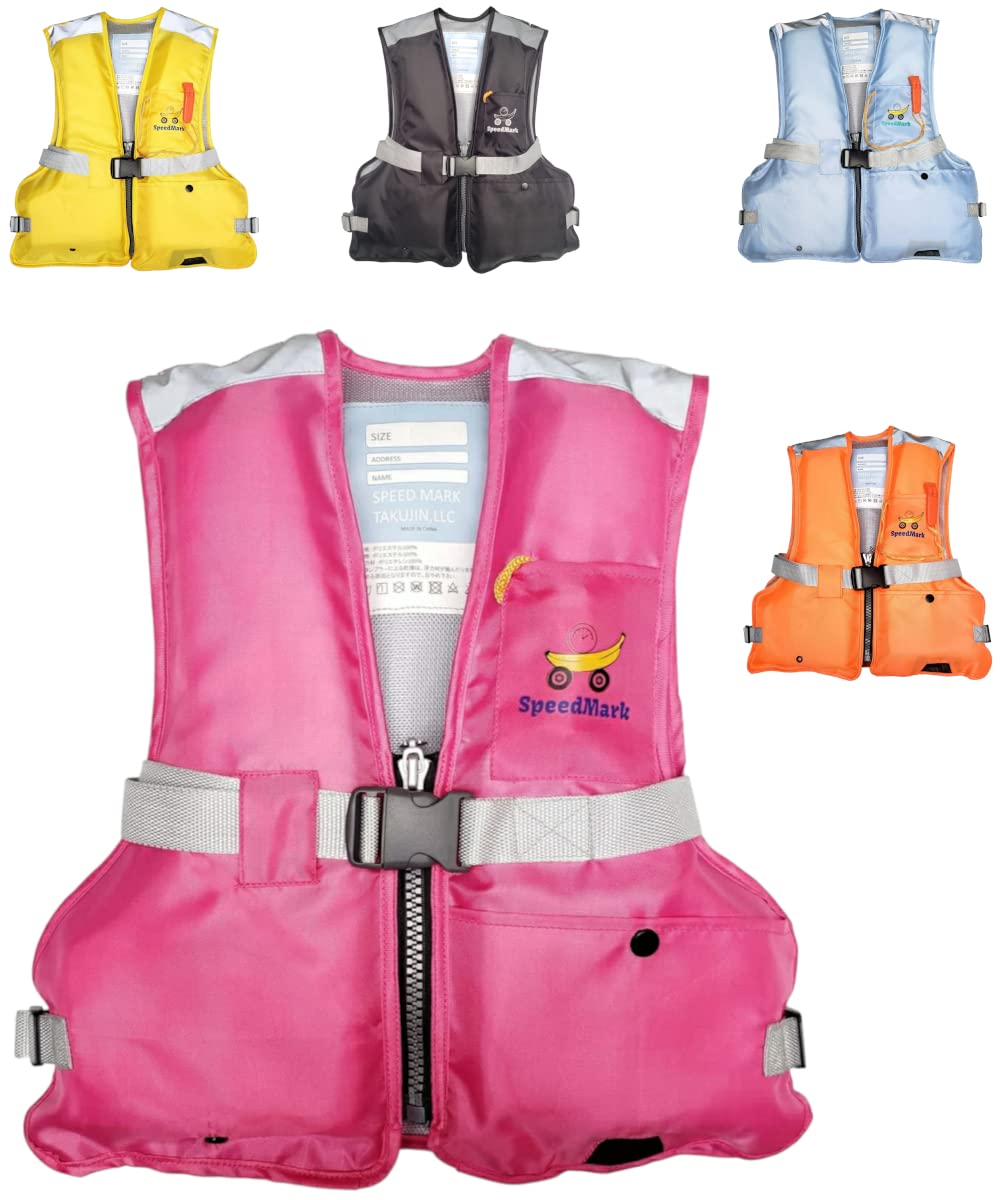 

Instructor-Supervised Children s Life Jacket, Junior Floating Vest for Kids and Fishing (Standard Type, Pink, Size L)
