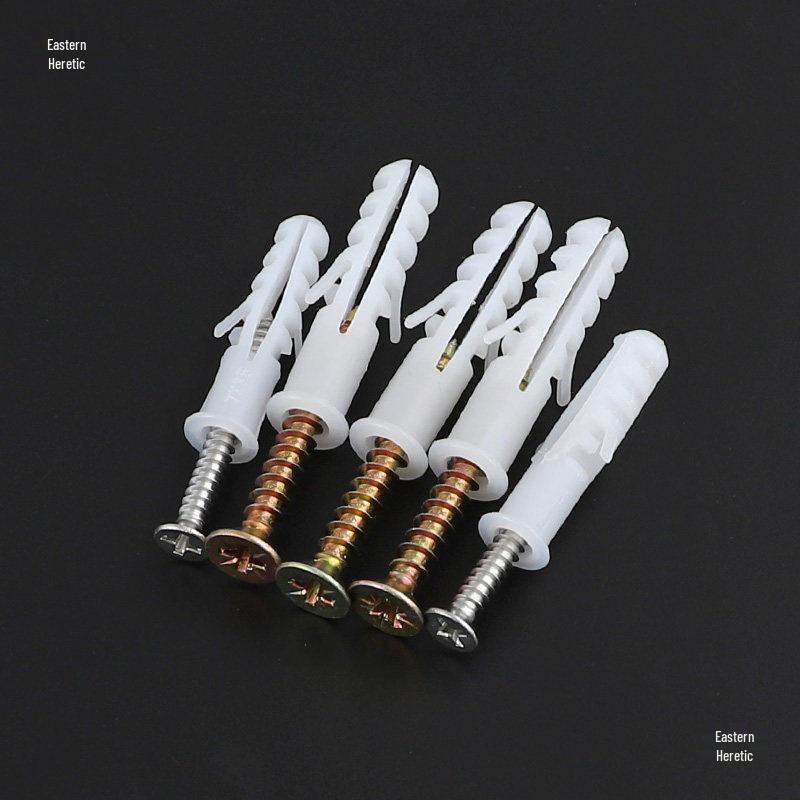 Plastic Expansion Tube Set with Screws and Rubber Plugs (5-12mm)