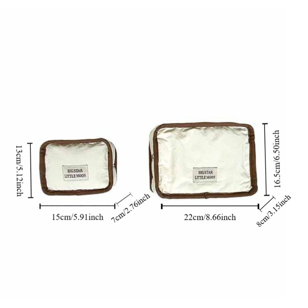 Korean Style Contrast Color Cosmetic Bag Portable Sanitary Napkin Storage Bag  Napkin Towel