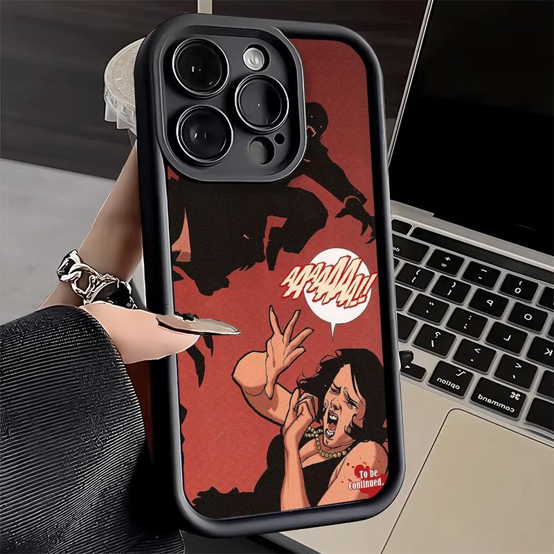 Phone Case for iPhone 17 Air 16E 15 16 Pro Max Gothic Vampire Scarlet Art Cover 14 Plus 13 12 Mini Soft Shell Silicone Fundas