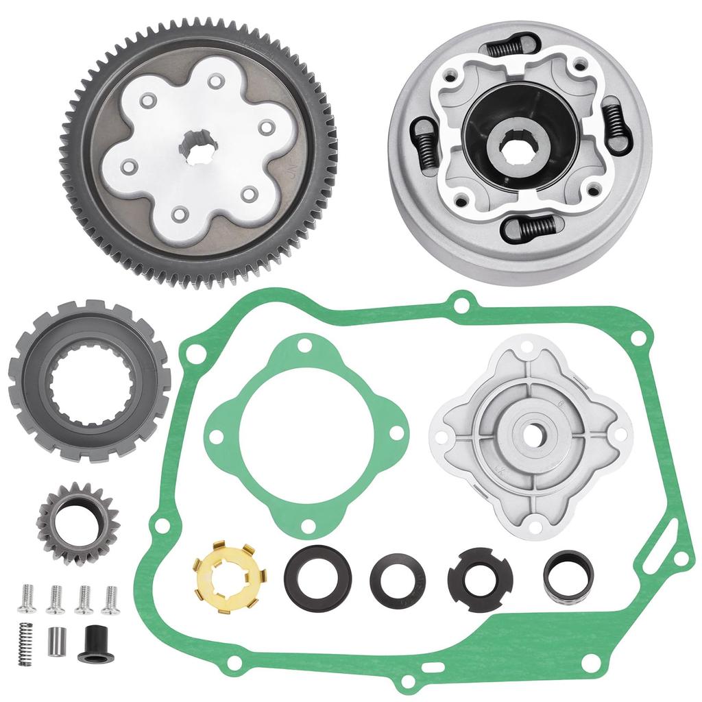Sarasara Driven Face Clutch Set for Honda Monkey and Reinforced Clutch and Driven Gear Custom Parts Gorilla, 3-Disc