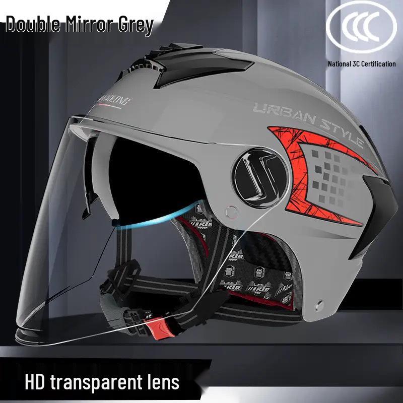 Certified Electric Motorcycle Helmet: Four Seasons, Sun Protection, Lightweight, High-End Safety