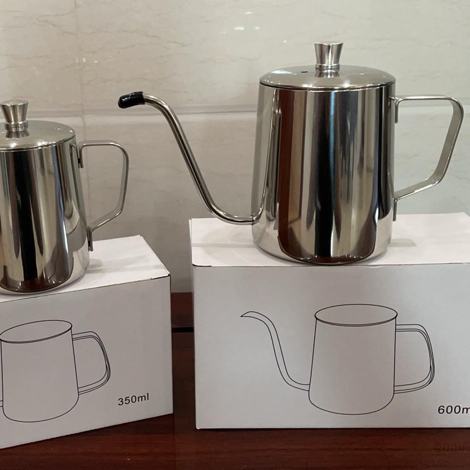 

Чайник из нержавеющей стали с длинным носиком для заваривания кофе методом пуровер - Тонкий носик для точного заваривания 201 Steel 350ml