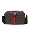 Sac bandoulière classique à carreaux grande capacité pour homme
