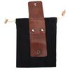 Leather   Foraging Pouch Belt Fruit Picking Bag for Camping Fruit Collecting