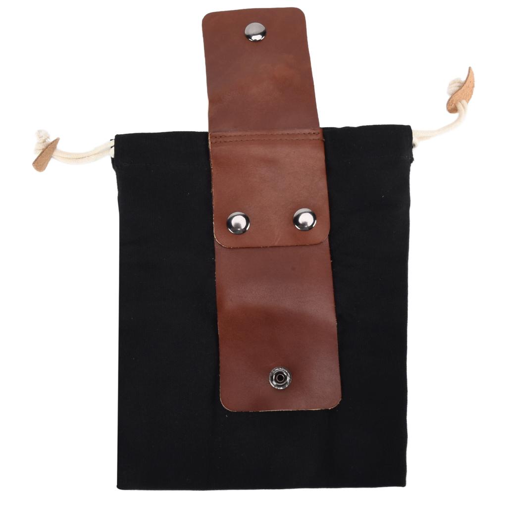 Leather Foraging Pouch Belt Fruit Picking Bag for Camping Fruit Collecting
