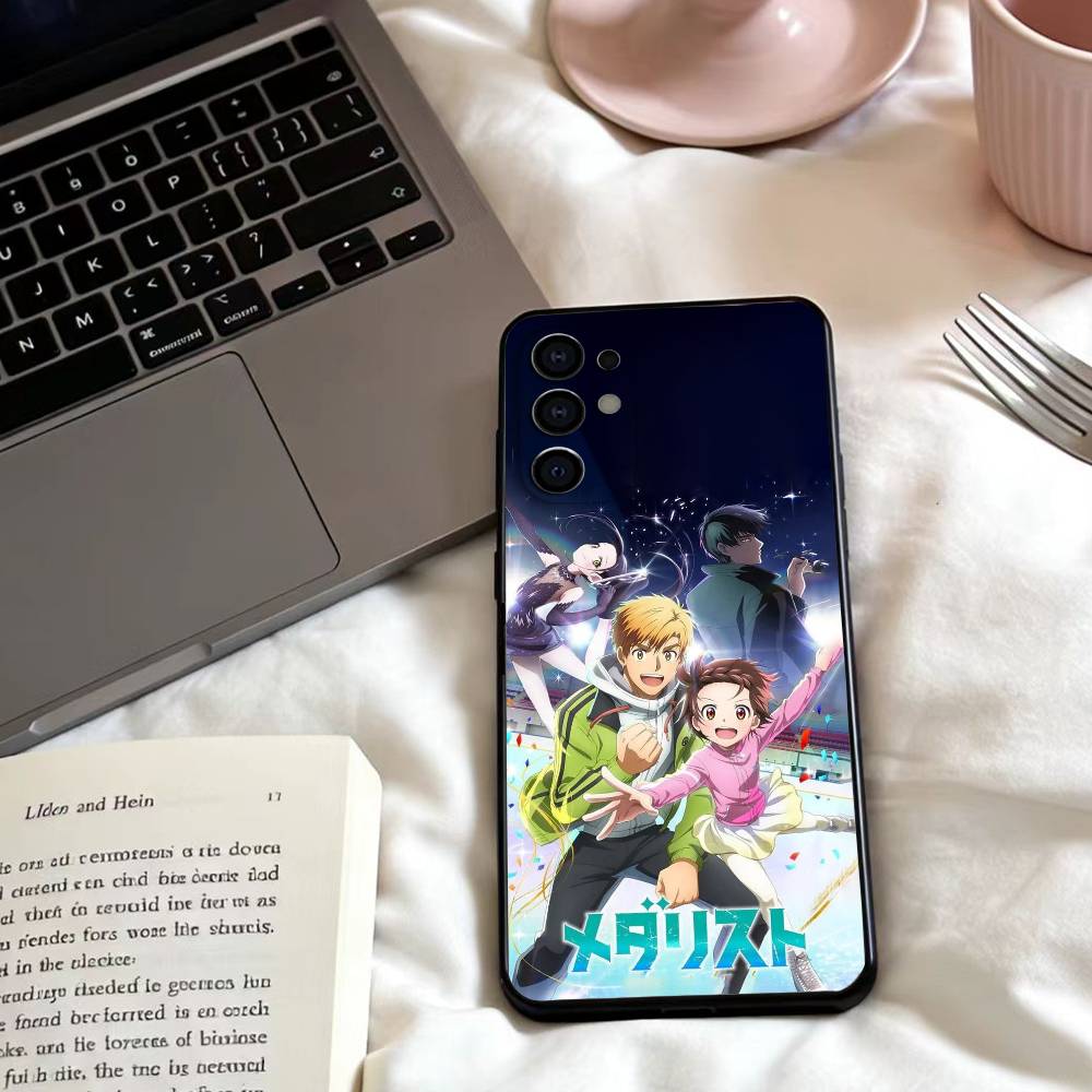 Medalist Anime Inori   Phone Case For Samsung S25,24,23,22,30,21,10,9,Ultra,Plus,Lite,FE,4,5 G Soft Black Case Samsung S21fe