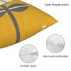 Retro Scandinavian Flower Pillowcase Polyester Linen Velvet Printed Zip Decor Pillow Case Sofa Seater Cushion Cover
