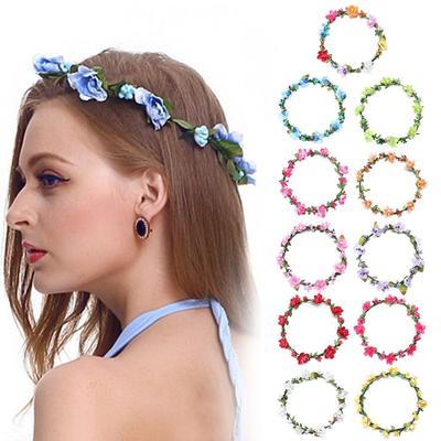 Wedding Accessories Flower Crown Girls Floral Wreath Bohemia Garland Bridal Halo Headpiece