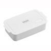 Bento Box, Stock & Lunch, 650ml, White, Storage Container, Microwave-Safe with Lid, Easy-Sealing, Made In Japan, Dishwasher-Safe, STL-650