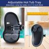Hot Tub Tray Adjustable Plastic Anti Slip With Cup Holder Hot Tub Serving Tray For Beverage Books Food