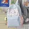 Schoolbag Fresh and Cute Student Schoolbag Lightweight Korean Backpack Female Large Capacity Junior High School Versatile Casual Star Backpack