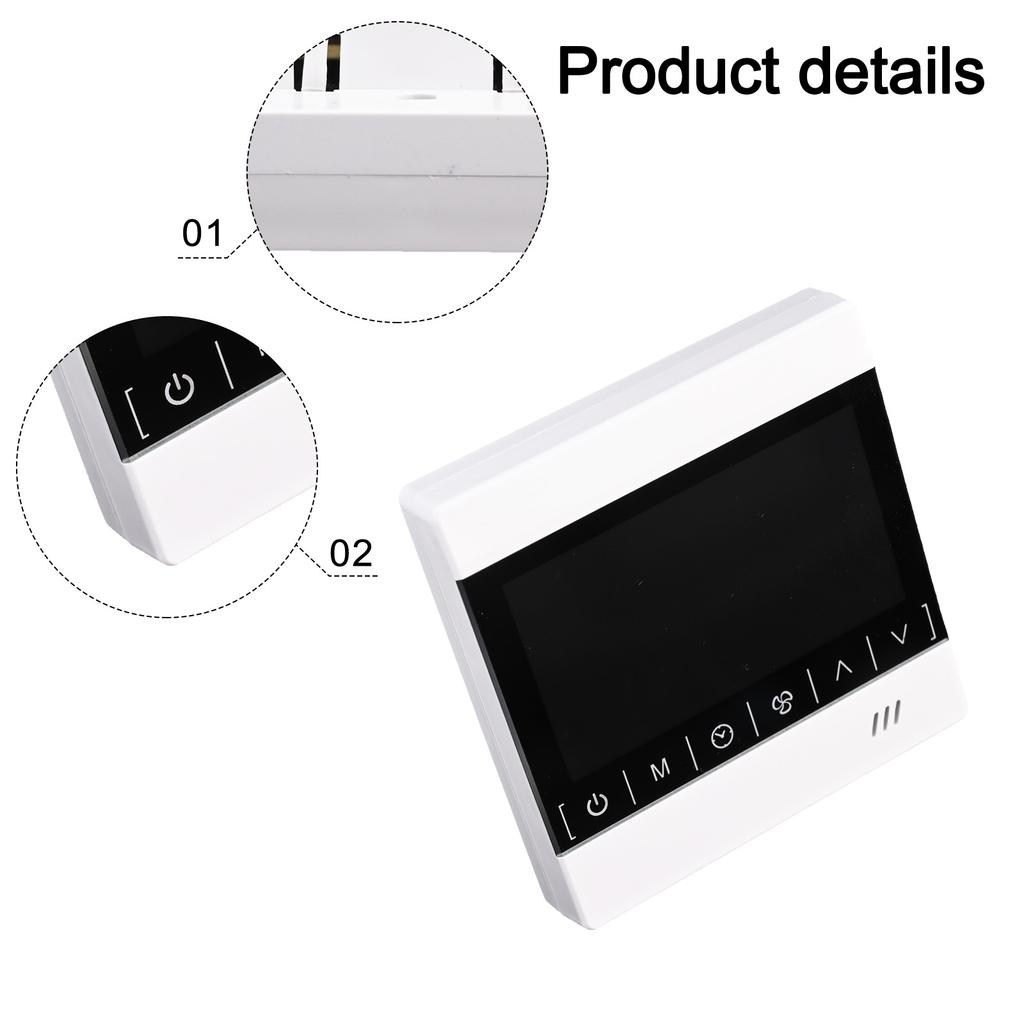 Automatic Wind Speed Adjustment Indoor Temperature Control Central Fresh Air Thermostat Air Conditioning Thermostat