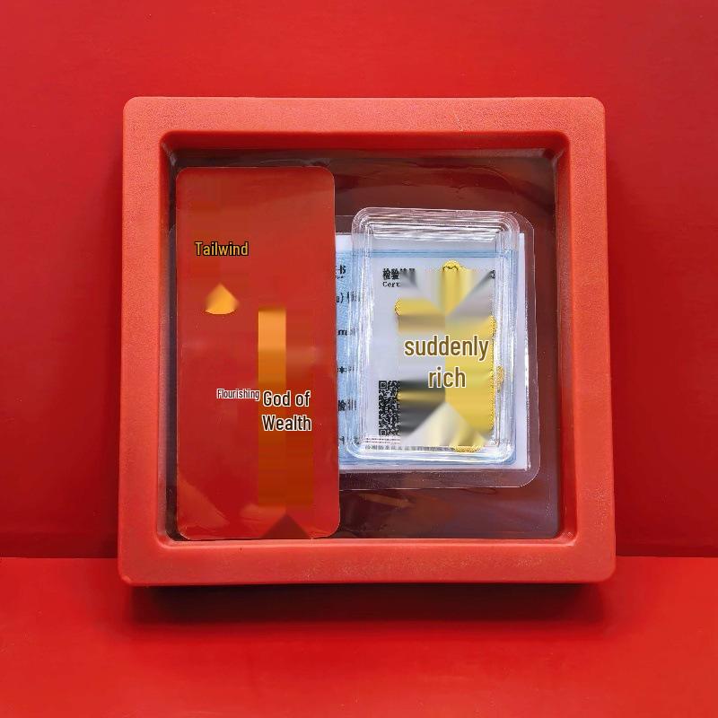 Year of the Horse Gold Wealth Sticker: Prosperity Amulet for Your Phone - Get Rich New Year Business Gift