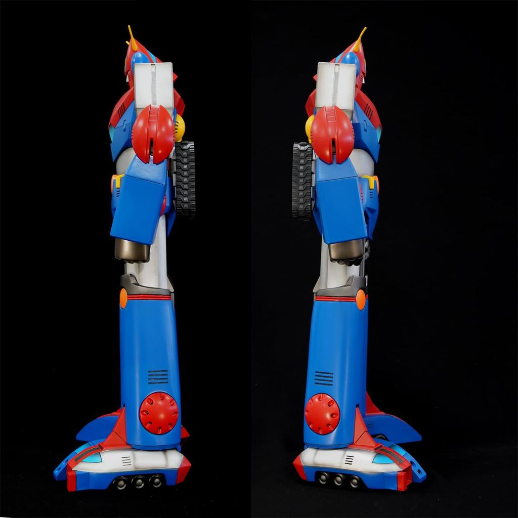 Chodenji Robo Combattler V Kit Mega Vinyle Souple Édition Réédition Environ 50 cm de Haut Vinyle Souple Kit d'Assemblage Non Peint Non Échelle